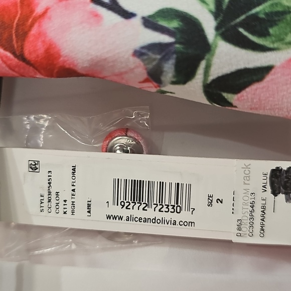 Alice + Olivia NWT Latoya Floral Long Sleeve Blazer Dress Size 2 - Picture 6 of 7